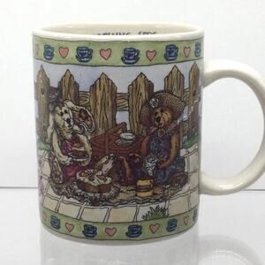 Vintage 1998 Boyds Bears Collectors Friendship and tea Mug